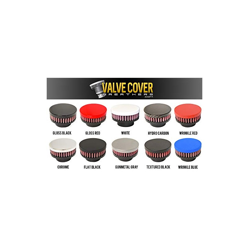 CFM Performance Baffled Billet Valve Cover Breather compatible with 2010-2013