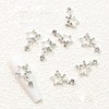 KACHIMOO Star Nail Charms,20 Pieces Dangling Star Nail Charms 3D