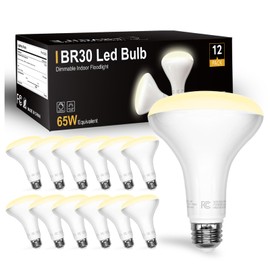 DAYBETTER BR30 Recessed Light Bulbs Equivelent 65W Dimmable Warm White 2700K, 24Pack 9W BR30 Indoor Flood Light Bulbs, BR30 Can Light Bulbs E26 Base for Kitchen Bathroom, 120V