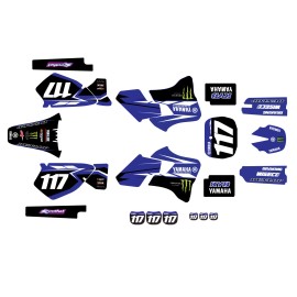 YAMAHA FACTORY TEAM GRAPHICS KIT DECAL YZ125 YZ250 1996 1997 1998 1999 2000 2001 - 1996-1999