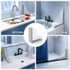Splash Guard for Bathtub, 2-Piece Shower Splash Guard with Clear