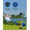 Primevolve Battery Operated Fan,Portable Rechargeable USB Floor Table Desk Fan