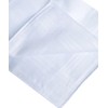 Men's Handkerchiefs 100% Cotton Solid White Hankies Set