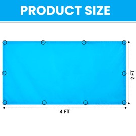 Patelai 4 x 2 Feet Fluorescent Light Cover for Ceiling Classroom Magnetic Cubicle Shade with 10 Magnets Fluorescent Light Filters for School Home Office Drop Lamp Decor(Solid Color)