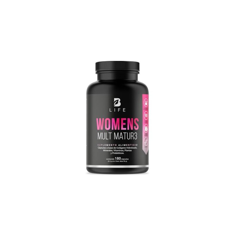 Life Company Multivitamínico Mujer Mayor Años 180 Cápsulas Ingredientes Naturales