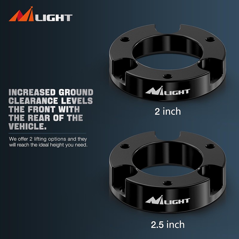 Nilight 2''Leveling Lift Kits for 2005-2023 Tacoma/2003-2023 4Runner/2007-2015 FJ Cruiser