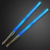 FlashingBlinkyLights Double-Sided LED Light Up Sword Saber with Blue LED