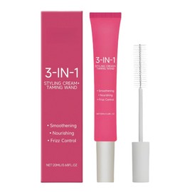 Hair Styling Cream,Hair Finishing Stick,Hair 3-in-1 Styling Cream,Hair Mascara for Flyaway Hair,Slick Back Hair Brush,Fly Away Hair Stick,Hair Tamer Shaping Gel,Hair Mascara,Flyaway Hair Stick