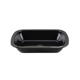 Dr. Oetker Back-Idee Kreativ - Dessert and Casserole Dish Made of Enamel, 34 x 24.5 x 6.5 cm, Heat Resistant up to 400°C, Cut and Scratch Resistant, Dishwasher Safe, Black