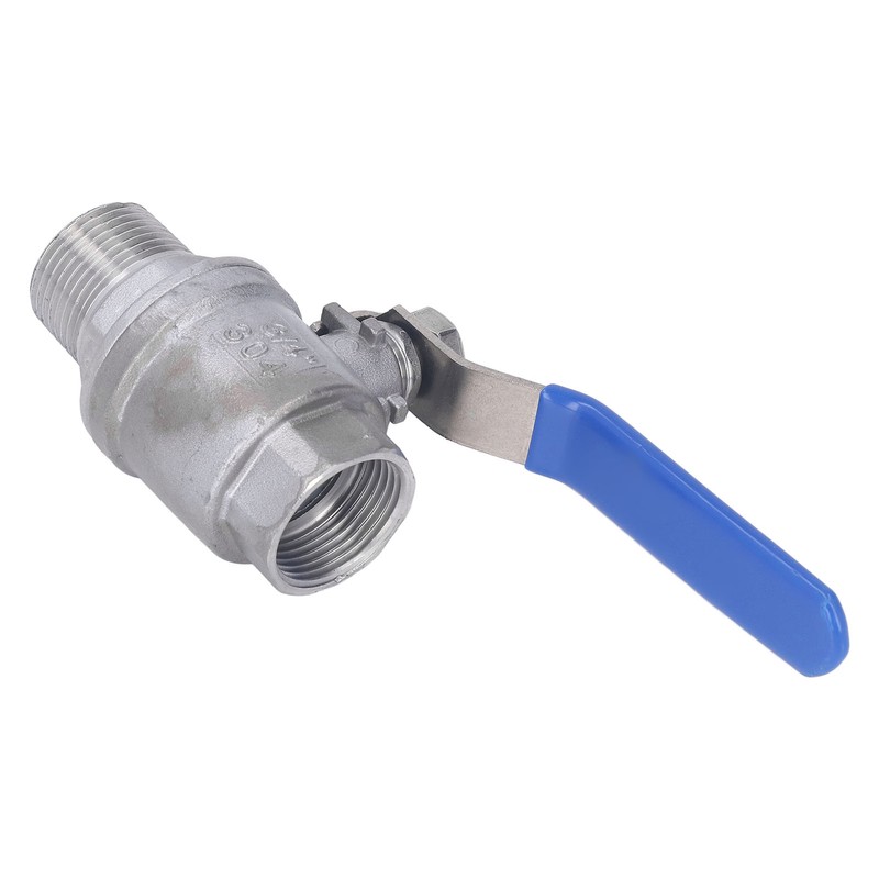 Ball Valve Female Male Thread 3/4in Stainless Steel Good Sealing