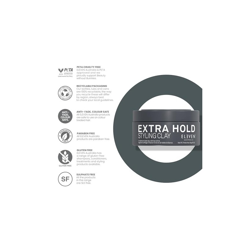 ELEVEN AUSTRALIA Extra Hold Styling Clay | The ideal product