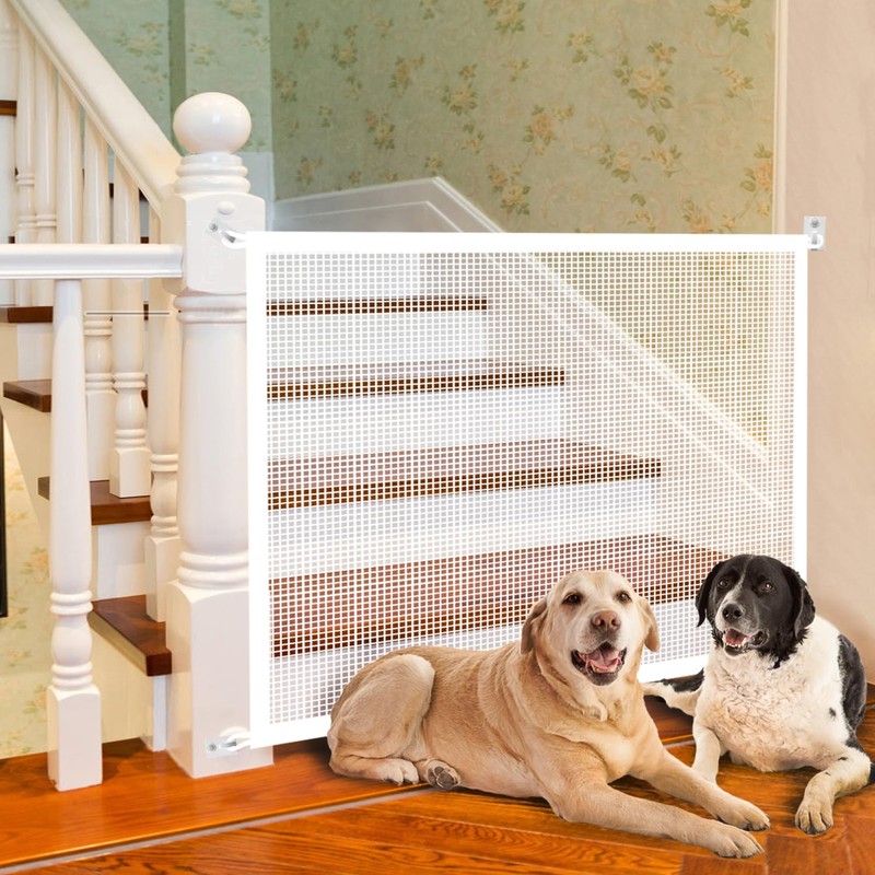 Cupount Baby Gate for Stairs - Dog Gate Indoor Mesh