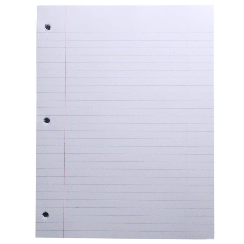 Top Flight Filler Paper, 8.5 x 11 Inches, Wide Rule,