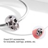 jojofuny 5Pcs Alloy Skeleton Skull Beads for DIY Jewelry Making