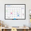 WALGLASS Dry Erase Calendar Whiteboard, 48" x 36" Monthly Large