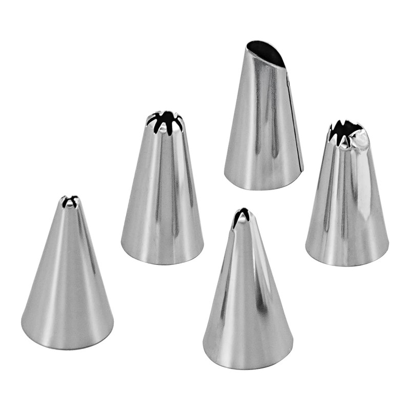 Zenker Icing Bag Set with 6 Stainless Steel Nozzles and