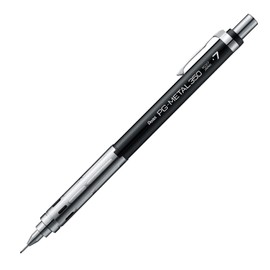 Pentel PG-METAL350 Mechanical Pencil, 0.7mm, Black, 10 PG317-A