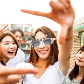 CALLARON Polarized Sunglasses Women - Cow Shape Party Sunglasses, Stylish Vintage Eyeglasses, UV400 Funny Party Decorative Glasses, Cartoon Photo Booth Props for Birthday, Masquerade