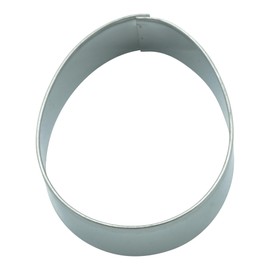BekkiB - Cookie cutter "Easter egg" - dimensions approx. 50 x 40 mm - small cookie cutter made of stainless steel is dishwasher safe - ideal for fondant and marzipandeko - 7313
