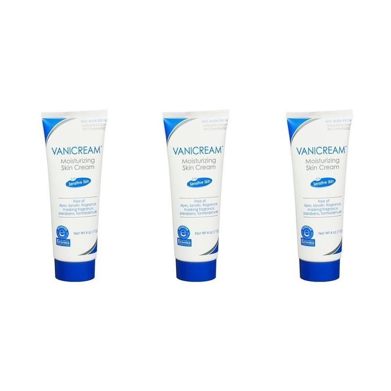 Vanicream Moisturizing Skin Cream for Sensitive Skin, 4 Oz (Pack