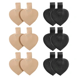 LALAFINA 6 pares de protectores invisibles, forro para alivio del talón, pies de poliuretano, corazón suelto, antideslizante, protector calcomanía, empuñaduras, mujeres, hombres, almohadillas para orejas, suministros, correas y forros, almohadillas para 