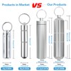Minisland Large Portable Metal Aluminum Toothpick Holders Keychain Pocket Outdoor