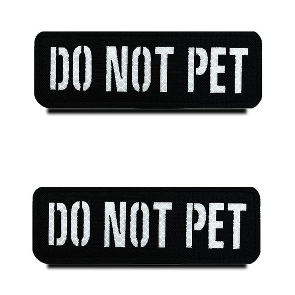 Pack of 2 Reflective Dog Patches, Removable Infrared IR Reflective