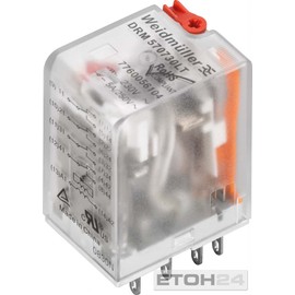 Weidmüller DRM570730LT/4CO/230V AC Plug-In Relay 230 V/AC 5A 4 Changer Pack of 20