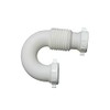 LEFITPA Replacement 1-1/2 Inch Flexible Accordion Design P-Trap with Nut