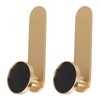 2Pcs Towel Hook Brass Clothes Coat Robe Hanger for Bathroom