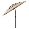 Yaheetech 3-Tier Patio Umbrella 10ft Vented Outdoor Canopy Sun Shade