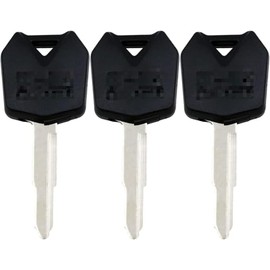 Generic Motorcycle Blank Uncut Key Motorbike Duplicate Key Replacement Fit Compatible with Kawasaki Z400 Z900 Z1000 Ninja400 ZX-6R ZX-7R ZX-9R ZX-10R ZX-12R ZX-14R 2014-2022 (Black)