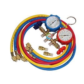 Shikha 5FT AC Diagnostic Manifold Freon Gauge Set for R410A R404A R22 R134A R12 R22 and R502 Refrigerant AC House Air Condition HVAC 60"