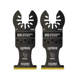 Imperial Blades IBOAT360-2 One Fit 1-3/8" Carbide Extreme Storm Titanium Metal Blade, 2PC, Multi