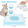PWEZON Disposable Litter Box Liners, 50 pcs Super Absorbent Training