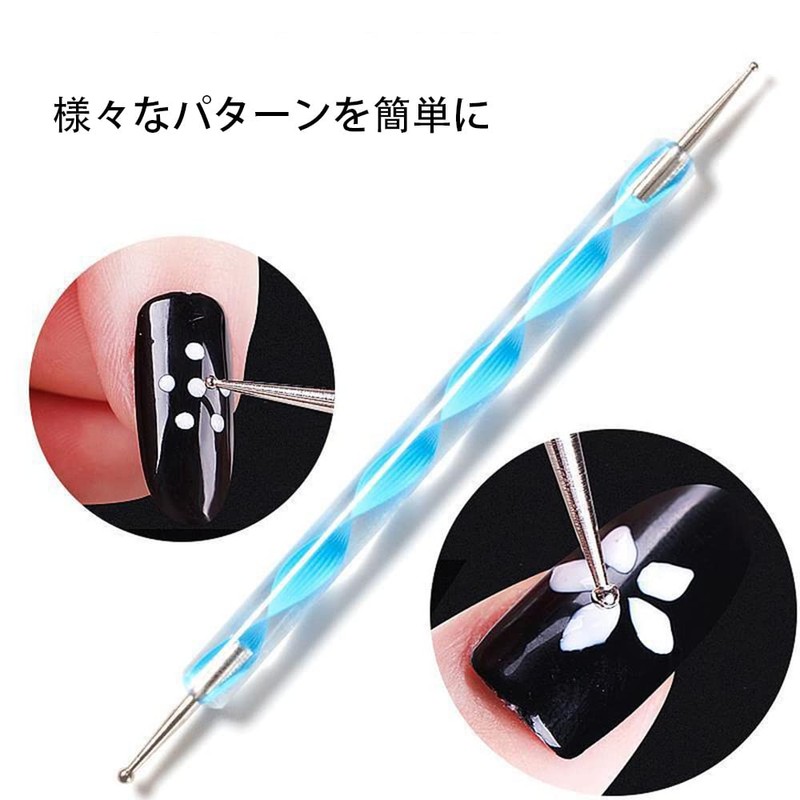 YIXINLYMY Dot Pen Nail Art Double Ended Dot Stick Nail