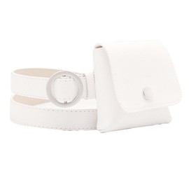 NONGFUGE Fashion Small Mini White Travel Cute Fanny Belt Pack Crossbody Bag Purse Accessories For Kids Teen Girls Women