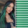 Grass Green Hair Strands for Clip-in 12 Pieces 55 cm