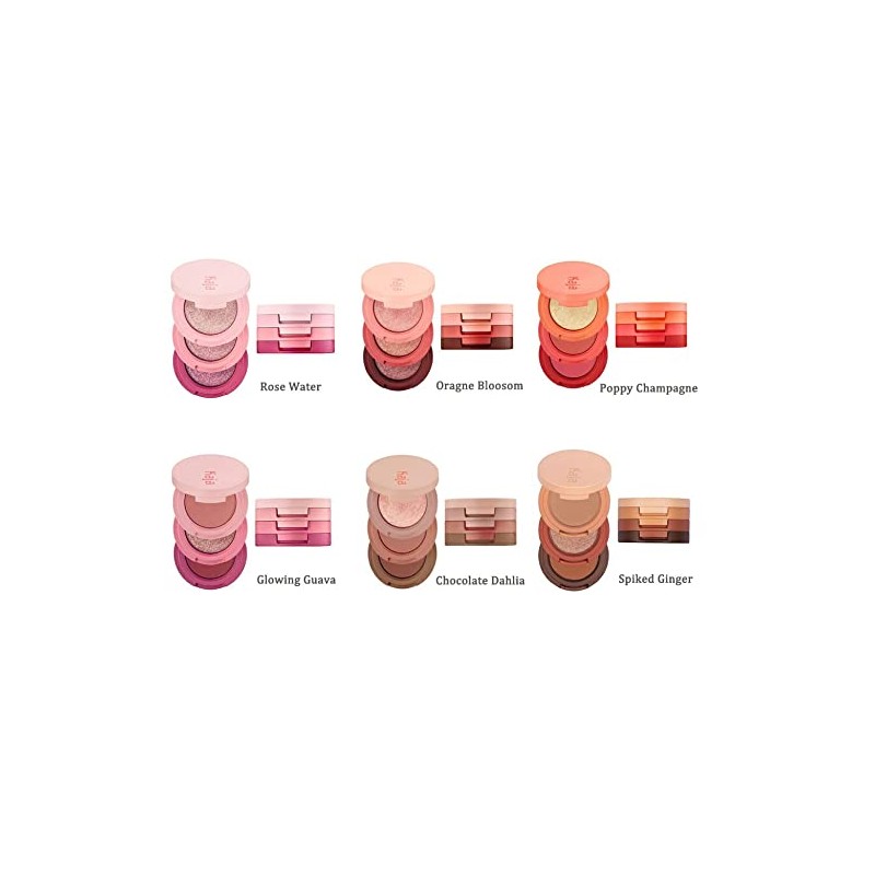 Sunsmile Kaja Beauty Vent [06 Poppy Champagne] Eyeshadow Trio