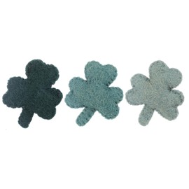 Ganz St. Patrick's Day Green Shamrock 2 x 1.5 x 2.5 Wool Decorative Table Top Wishing Garden Figurine