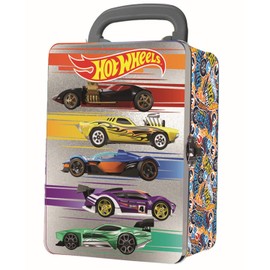 Hot Wheels 1:64 Scale cars Metal Car Carry Case I 18 Toy Car Storage & Organiser I Gift for Collectors & Kids Ages 3 Years Old & Up I 3D lid design I (Cars not included)