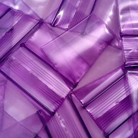 1515 Original Mini Ziplock 2.5mil Plastic Bags 1.5" x 1.5" Reclosable Baggies (Purple)