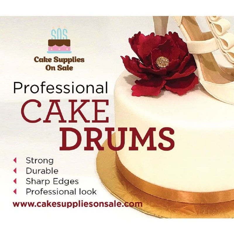 12" White Round Drum, 1/2"