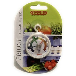 APOLLO Fridge Freezer Thermometer, Multi-Colour, 10x15x1.8
