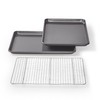 Chicago Metallic Professional Non-Stick Cookie and Jelly-Roll Pan Set with