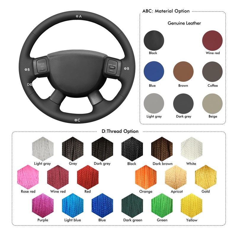 MEWANT Steering Wheel Cover for Dodge Ram 3500 for Dodge