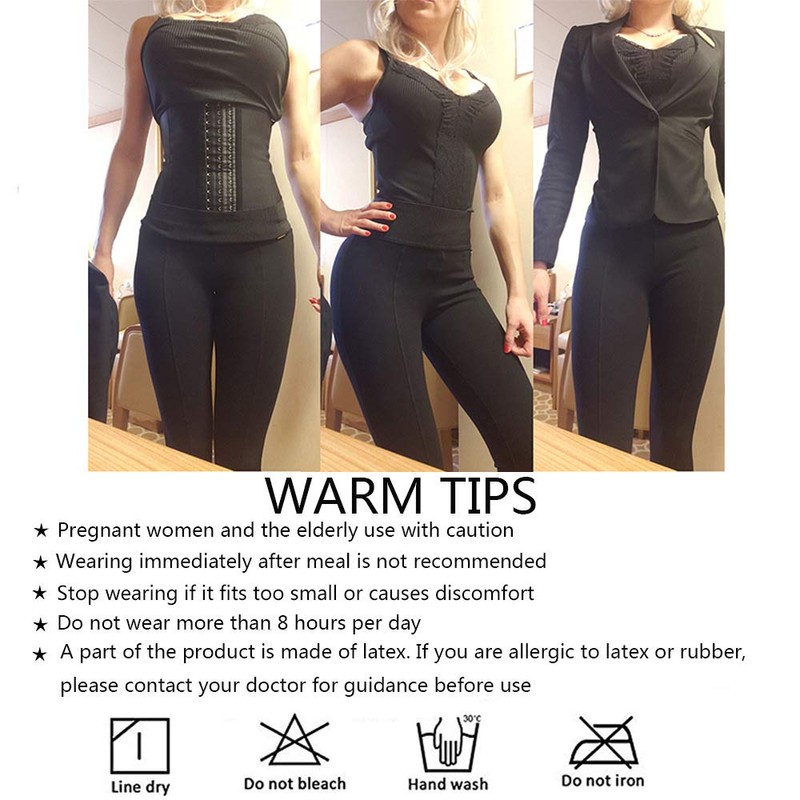 ECOWALSON Waist Trainer for Women Corset Cincher Body Shaper with
