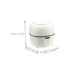 NOLITOY Cute Mini Trash Can with Lid Portable Desktop Waste