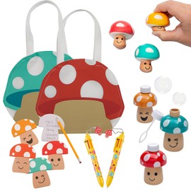 Fun Express 84 Pieces Mushroom Multicolor Handout Assortment Kit for 12