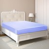 sourcing map Satin Fitted Sheet, Solid Silky 12" Deep Pocket